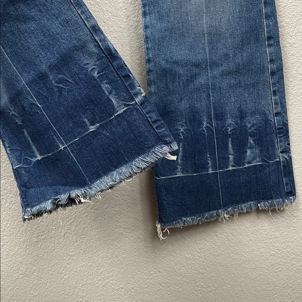NWT Stella McCartney Vintage Dark Blue 90s Crop Flare Jeans Sz 30 - Picture 5 of 16
